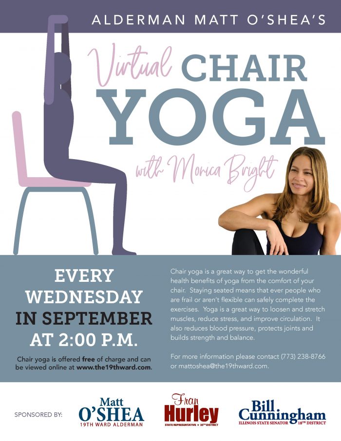 chair yoga poster