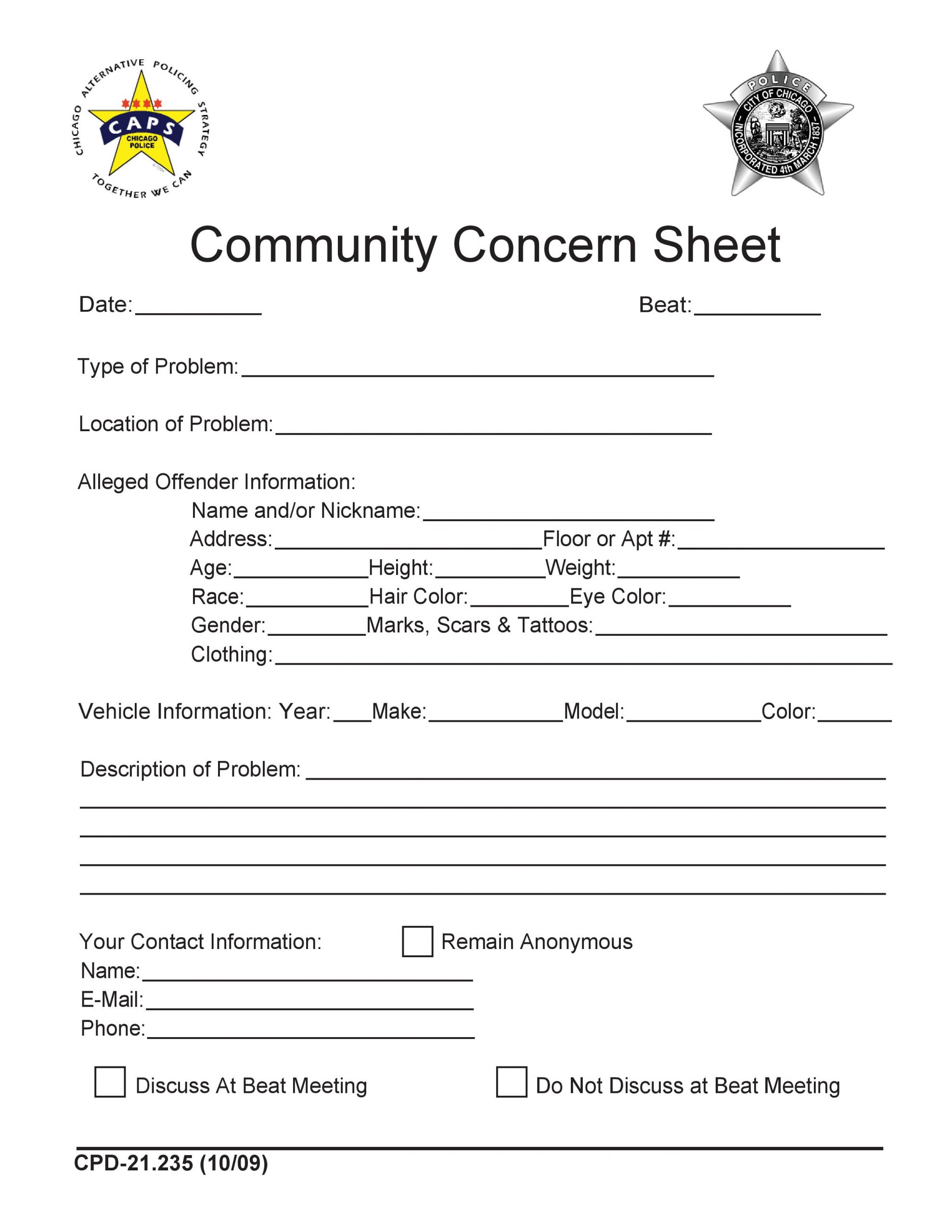 CAPS Meetings 19th Ward Mobile Site